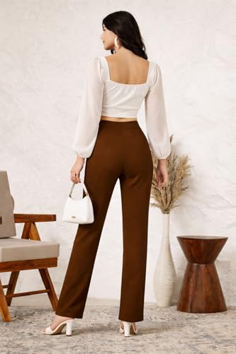 Image of Stylish Straight Fit Trouser for Women Trendy High Waist Trousers for Casual Wear