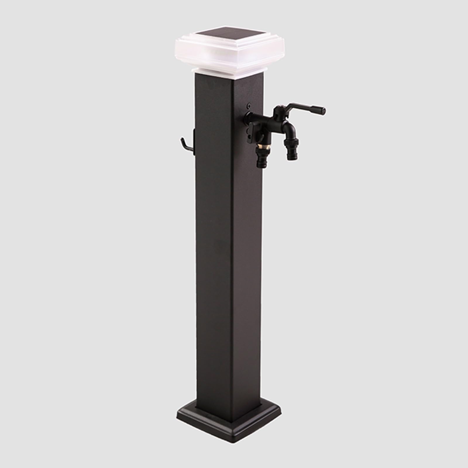 Générique Colonne d'eau extérieure en Acier Inoxydable avec Robinet - Robinet de Jardin antigel de 80 cm pour Installation Verticale - Colonne d'eau Noire Durable pour Jardins et terrasses