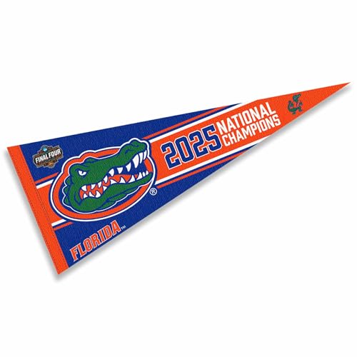 University of Florida 2025 Basketball National Champions Pennant Banner Flag