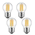 Dimmable G45 Vintage Edison LED Bulbs, E26 Base, 6W (60W Equivalent) 2700K Warm White, 900LM, Clear Glass Filament Globe Bulb for Antique Pendant Lights & Home Decor,6 Pack