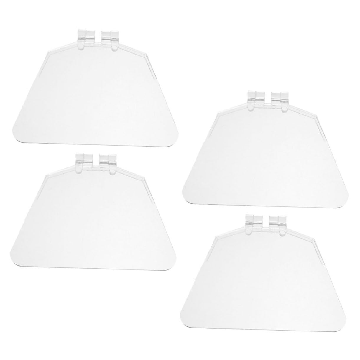 IWOWHERO Tough Plastic Bench Eye Shield 4 Pcs Bench Grinder Guard Protective Sheet for Eye Safety