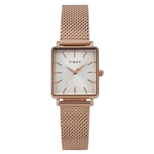 Montre Transcend Timex femme en maille or rose pour un style quotidien