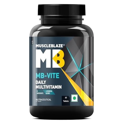 MuscleBlaze MB- Vite Multivitamin with Immunity Boosters-100% RDA Vitamin C, D, Zinc, 60 tablets
