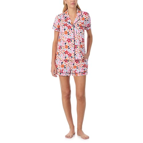 Image of kate spade new york Short Sleeve Knit Shorty Pj Set