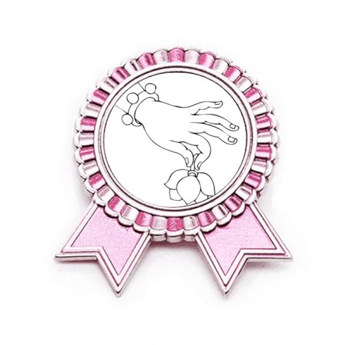 Broche rose motif lotus taille M en métal pour accessoiriser vos tenues de bureau