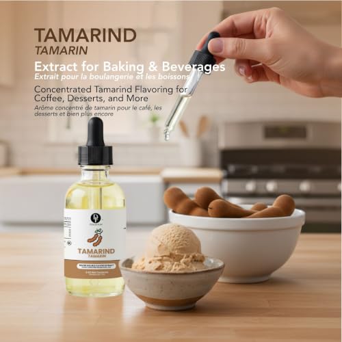 Image of Dolce Flav Natural Tamarind Extract - 2 oz Water-Soluble Concentrated Flavoring for Baking, Beverages, Sauces & Frozen Treats | Kosher | Made in USA