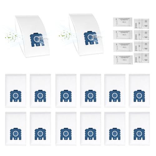 22 Stück Ersatzteile für Miele GN 3D Staubsauger Classic C1 Complete C2 C3 S8340 Serie (14 Staubsaugerbeutel S8340 Effizienz Beutel inkl 4 Abluftfilter & 4 Motorschutzfilter)