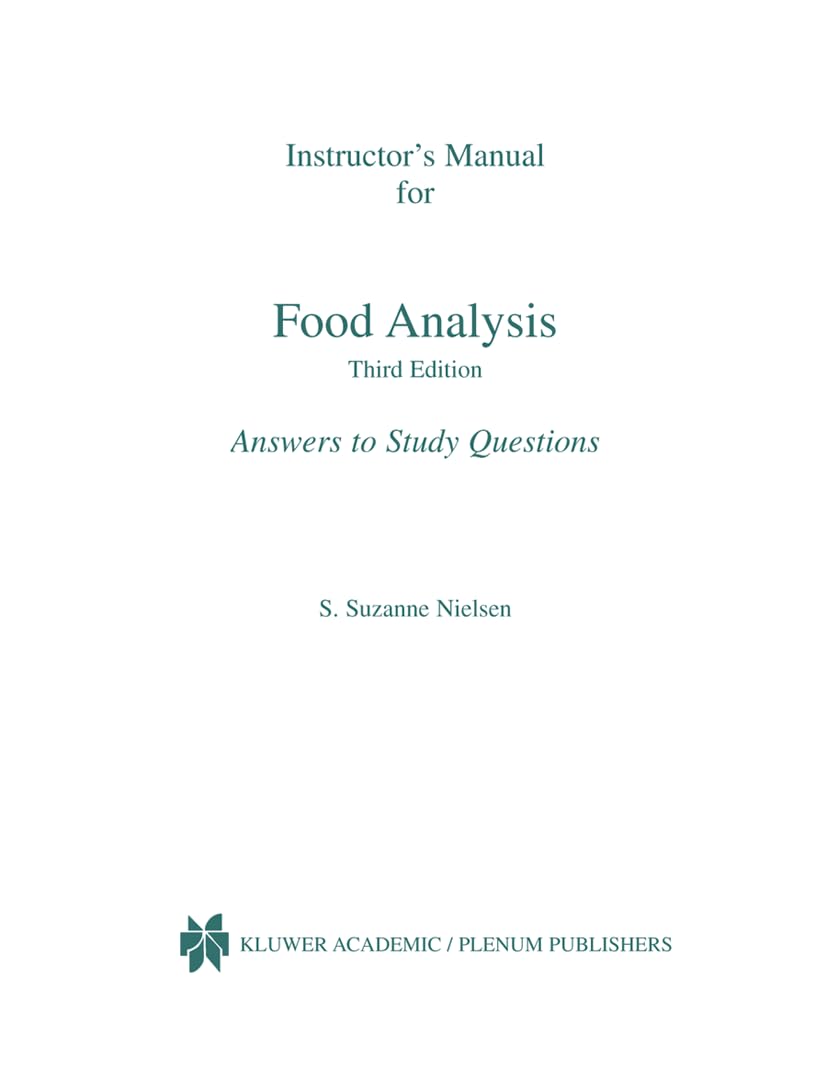 Buy Food Analysis: Third Edition (Food Science Text Series) — BookShops.in