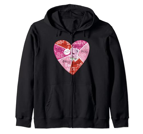 Peppa Pig Things That Fill My Heart gilet capuche zippé coton fillette
