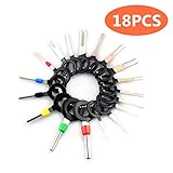 コネクターピン抜き 端子除去ツール YOKELLMUX カプラー コネクター 配線 端子 外し 抜き 18 種類 工具 専用収納ケース付き カーターミナル取り外しキーツール配線コネクタエクストラクタプーラーリリースピン 18個セット …