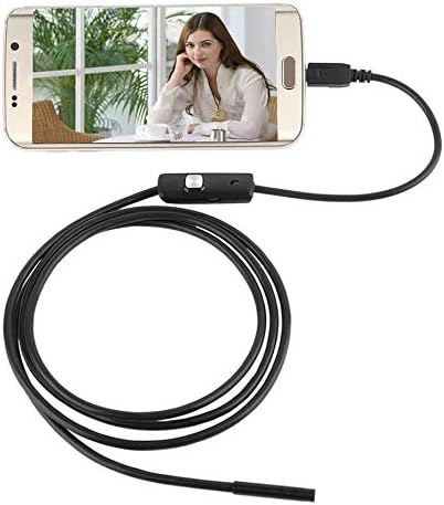 5.5mm Lens 2M Cable Inspection Mini Camera Waterproof Android Endoscope 6 LED Endoscope Camera for Computer and Cell Phone