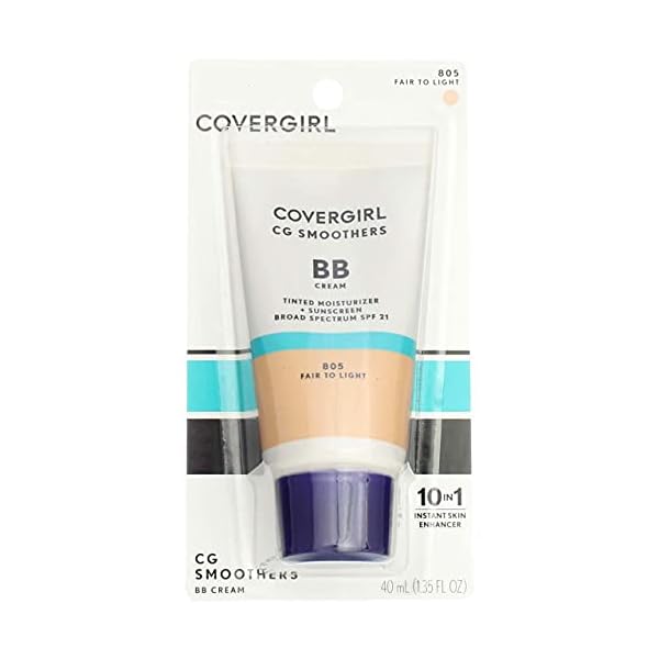 CoverGirl Smoothers SPF 21 Tinted Coverage, Fair to Light [805], 1.35 oz (Pack of 3)