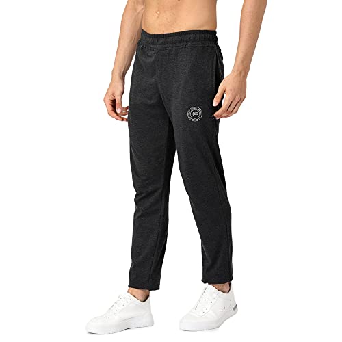 Image of Pepe Jeans Cotton Rich Solid Trackpant, Lounge Pant, Sportswear for Men - XL (Pack of 2)