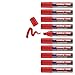 Produktbild edding 390 Permanentmarker - rot - 10 Stifte - dicke Keilspitze 4-12 mm - wasserfest, schnell-trocknend - Multimarker, Universalstift - für Karton, Kunststoff, Holz, Metall, Glas, Stein, Leinwand