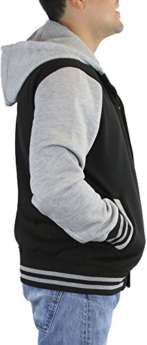 Image of ToBeInStyle Men's Polar Fleece Long Sleeve Zip Up Kangaroo Pocket Cold Weather Hoodie Jacket