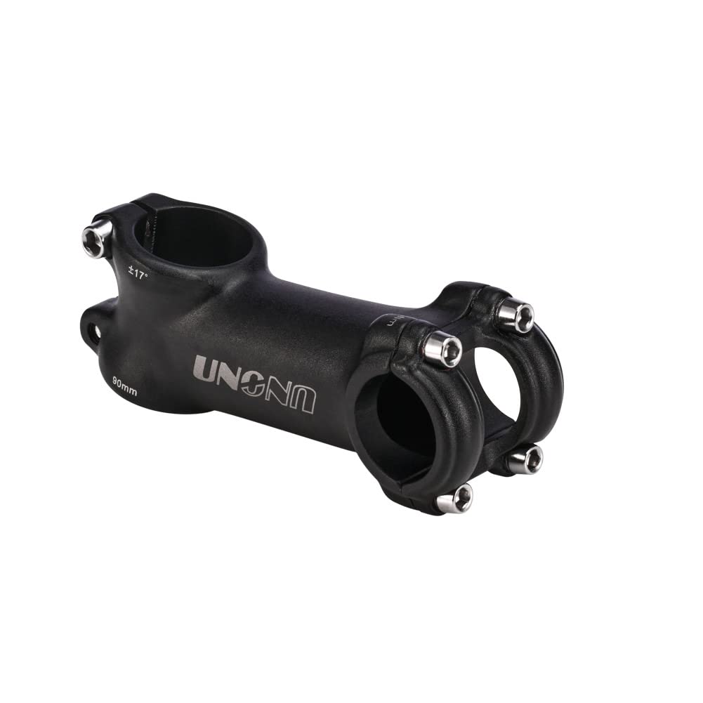 FOMTOR 25.4 31.8 Bike Stem 70mm 90mm 110mm 17 Degree Bicycle Handlebar Stem Riser MTB Stem Suitable for Mountain Bike Road Bike BMX MTB Black