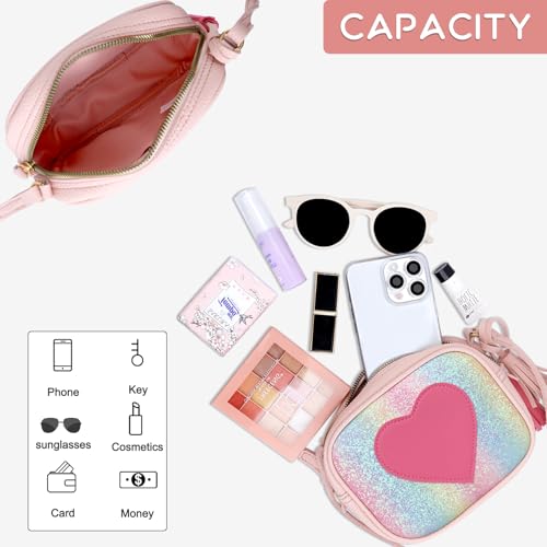 Image of KKXIU Birthday Gifts for Girls Initial Toddler Purse Cute Kids Crossbody Bag