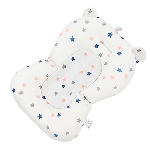 Image of Baby Bath Seat Cushion, Floating Bath Support Mat Foldable Adjustable Infant Bath Supporter Newborn Bathtub Seat Cushion Nonslip Baby Bathtub Mat Baby Tub Pillow for 0‑12 Months