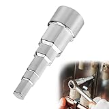 JNEYVIC Heizkörper Stufenschlüssel Universal Heizkörperventil Steckschlüssel 5-Stufig Stufenschlüssel mit 1/2 Zoll Innenvierkant Hahnverlängerung Schlüssel Heizungsschlüssel für Knarre Sanitär