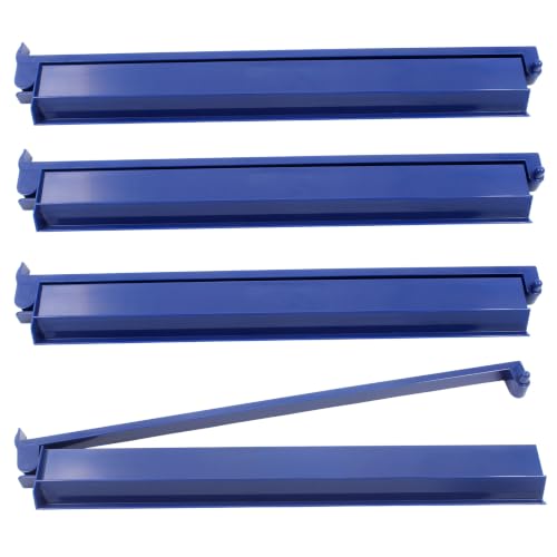 Set de 4 Soportes para Mahjong con Empujadores Azul 18.7''