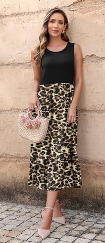 AUSELILY-Vestido-Largo-Mujer-Verano-Cuello-Redondo-Sin-Mangas-Casual-Elegante-Maxi-Vestido-de-Playa-con-Bolsillos AUSELILY-Vestido-Largo-Mujer-Verano-Cuello-Redondo-Sin-Mangas-Casual-Elegante-Maxi-Vestido-de-Playa-con-Bolsillos