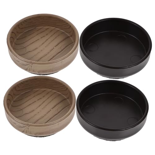 Beaupretty 4個 家具脚パッド 多機能チェアホイールストッパー 家具傷防止 滑り止め 耐摩耗性 耐衝撃 ソファ用プロ仕様脚カバー