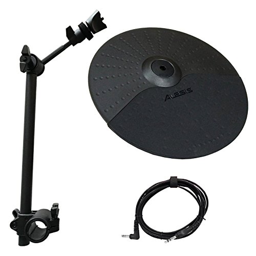 Alesis Nitro Cymbal Expansion Set: 10 Inch Cymbal, Cymbal Arm, Rack Clamp and 10ft TRS Cable (10