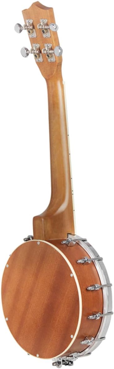High Grade Banjo with Maple Neck and Rosewood Fingerboard Smooth Polished Wood Finish Professional Musical Instrument for Adults and Natural Wood Color