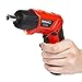 Stalwart 45-Piece Pivoting Screwdriver Set – Cordless Power Tool with Rechargeable 3.6V Battery, 2 LED Flashlights, Bits, Sockets, and Carrying Case