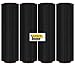 Gpack 15" x 1000 FT 4 Rolls - 85 Gauge Thick Stretch Moving & Packing Wrap. Industrial Strength, Black Plastic Pallet Shrink Film Ideal for Furniture, Boxes, Pallets.