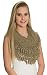 Knit Scarf with Tassels Fringe Cute Crochet Winter Scarfs For Women Infinity Scarves