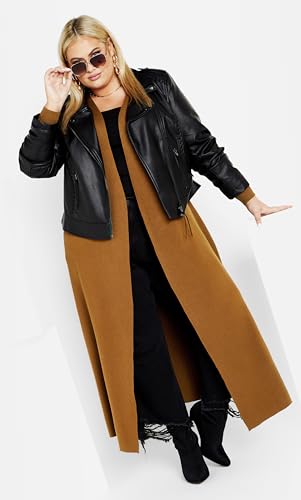 Image of City Chic Plus Size Cardigan - Goldie Longline