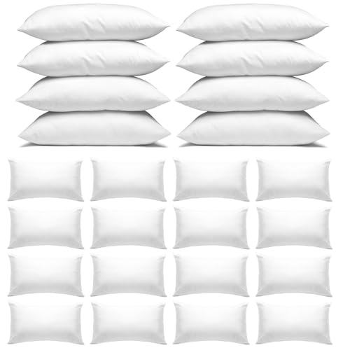 FODAHRWS Bulk Pillows 24 Pack Queen Size Pillows in Bulk for Hotel 30 x 20 Inch Hotel Pillows Standard Bed Pillows for Sleeping White Pillow for Guest Room Dorm Apartment
