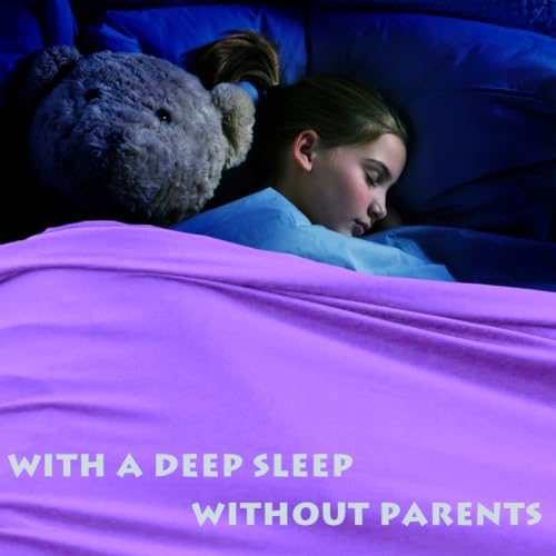 Image of Ntomtuex Sensory Bed Sheet for Compression Reduced Pressure Weighted Blanket to Keep Nice Sleeping Comfortable with Light Breathable Polyester Material, Lila,54 inchx60 inch