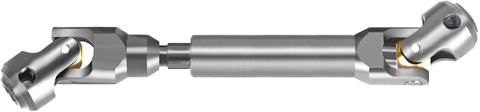 RcThjia 104mm CVD Drive Shaft for 1/10 RC Crawlers, Universal Fit for TRX4, Axial, SCX10, Capra, REDCAT GEN8, Heavy-Duty Upgrade Stainless Steel Driveshaft with Brass Beads (104mm-143mm)
