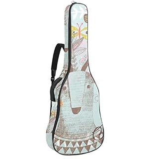 Housse de transport étanche pour guitare avec bandoulière réglable Motif cerf, Multicolore 04, 42.9×16.9×4.7 in… - Les Beatles, Paul McCartney, John Lennon, RIngo Starr, George Harrison