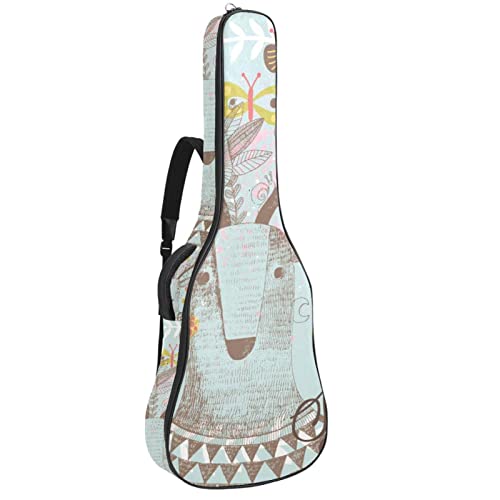 Housse de transport étanche pour guitare avec bandoulière réglable Motif cerf, Multicolore 04, 42.9×16.9×4.7 in… - Les Beatles, Paul McCartney, John Lennon, RIngo Starr, George Harrison Housse de transport étanche pour guitare avec bandoulière réglable Motif cerf, Multicolore 04, 42.9x16.9x4.7 in…