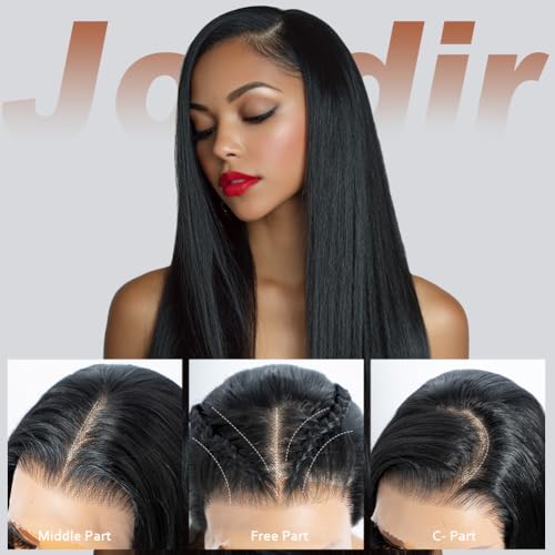 Perruque Lace Front Wigs 38 pouces Joedir Hair straight 1B