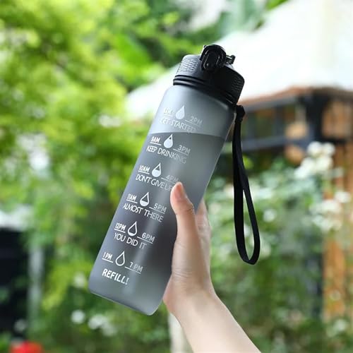 Bouteille de sport design violette de motivation gourde 900ml chic - 3