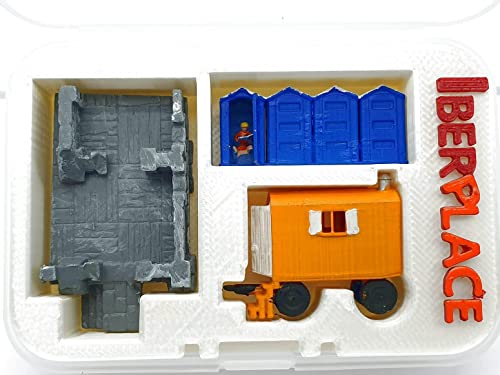 Iberplace 10007 – Figurines Chantier Construction – Échelle 1:220 – 5 Sets Combinables – Peint Main