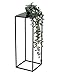 Produktbild DanDiBo Blumenhocker Metall Schwarz Eckig 50-70 cm Blumenständer Beistelltisch 96315 Blumensäule Modern Pflanzenständer Pflanzenhocker (60 cm)