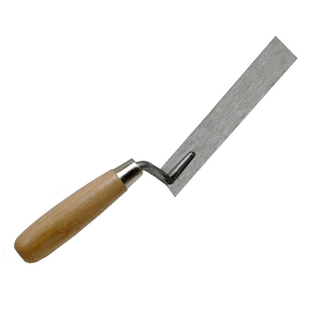 Carbon Steel Finger Pointing Trowel,Brick Jointer,Bricklaying Tools,Cement Trowel,Flat Stiff Tuck Tool with Wooden Handle,for Pointing Mortar and DIY Brick Gap Repairs(3cm)