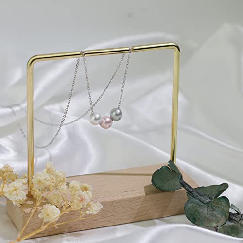30Th Birthday Gifts For Her Sterling Silver Pearl Necklace As 30 Year Old Birthday Gifts For Women With Three Pearl Beads On Birthday Gifts For Turning 30 For Daughter Or Friends From Sereney #TOP6