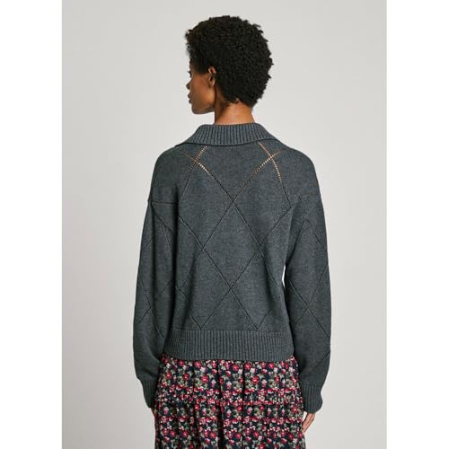 Pepe Jeans Para Mujer. PL702216 Jersey Idris Gris (Xs), Casual, AlgodóN, Manga Larga, Sostenible - 2