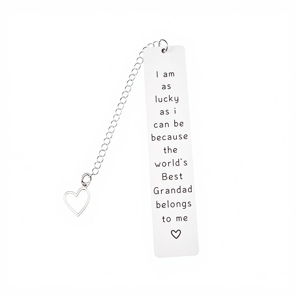 Grandad Fathers Day Gift for Papa Grandpa Fathers Day Bookmark Gifts for Men Grandfather Grandpa Birthday Retirement Gifts for Grandad Bookmark Gift for Papa Grandad Gifts from Grandchildren โ image 1