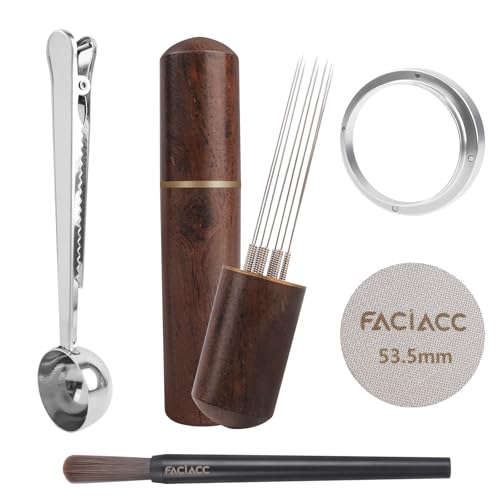 FACIACC WDT Tool Espresso (54MM Coffee Scoop Clip), Black