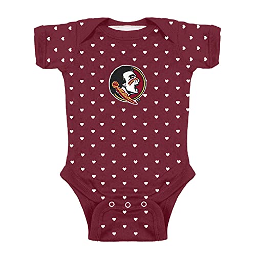 Image of Two Feet Ahead Hearts Baby Bodysuit Creeper Baby Girl Clothes Newborn Infants Sizes 0-3M 6M 12M