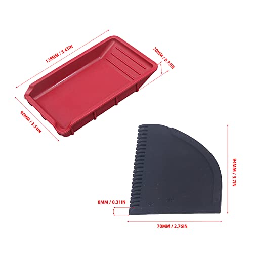 Kit de colle silicone pour menuiserie avec peigne et plateau d'application - 3