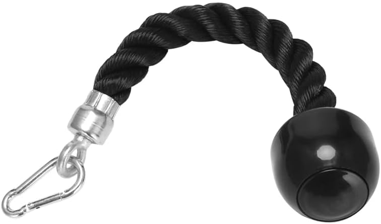 Heavy Duty Tricep Pull Down Single Rope with Snap Hook, Fitness Attachment Cable Machine Pulldown Rope for Home Gym