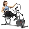 Sunny Health & Fitness Smart Recumbent Bike, Full-Body Home Training with Arm/Leg Exercisers, Elliptical Cross Trainer with Exclusive SunnyFit App and Bluetooth Connectivity, Recumbent Elliptical